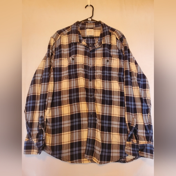 Heritage Plaid Flannel Mens Button-Up Shirt Size XXXL - Picture 1 of 9